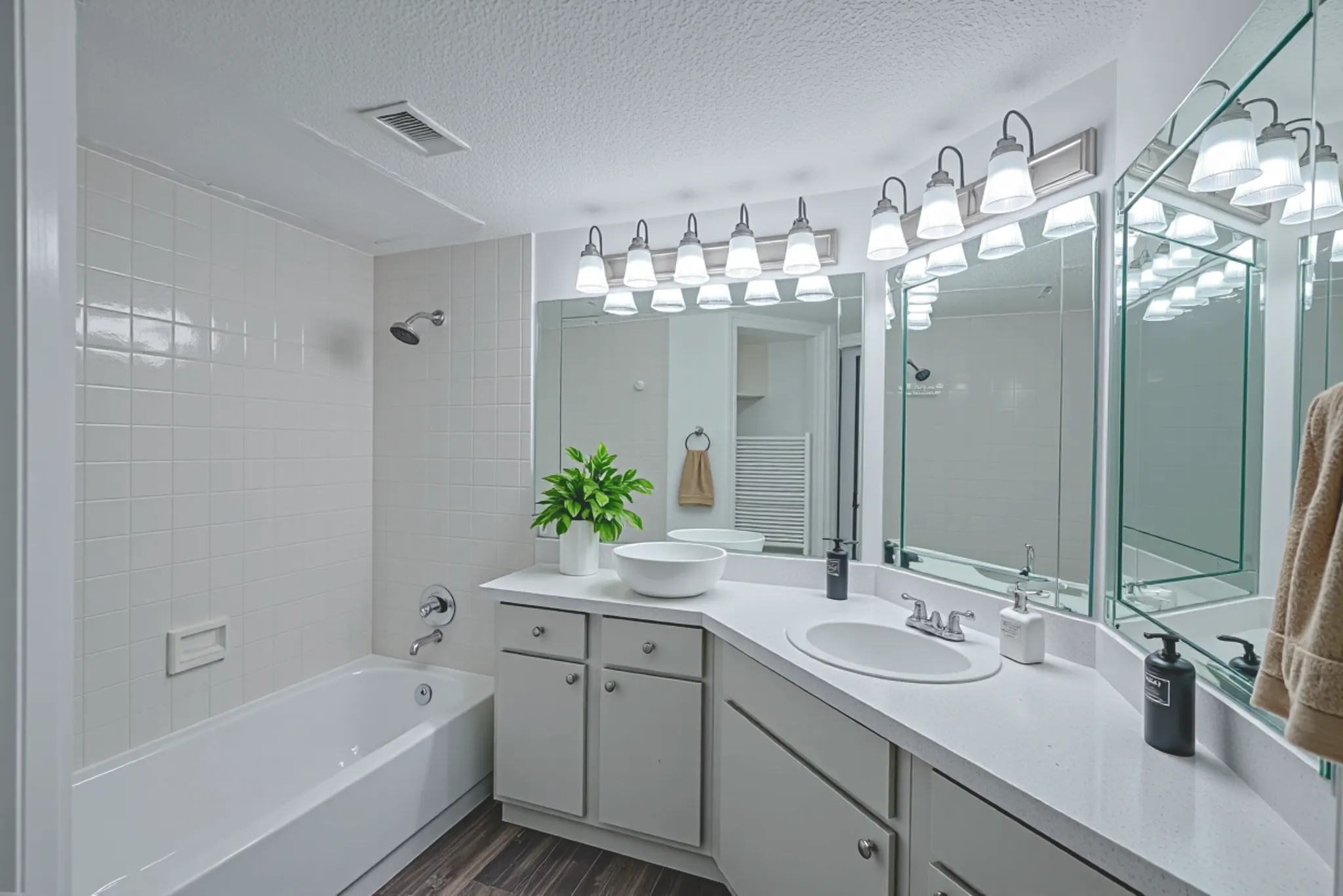a bathroom with a sink and bathtub